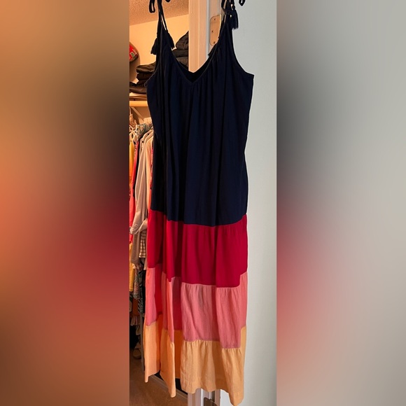 Old Navy large maxi dress with tie straps - Picture 6 of 6